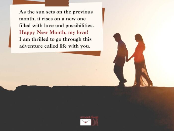 Happy New Month Message To My Love- 100 New Month Wishes - Sweet Deep Love