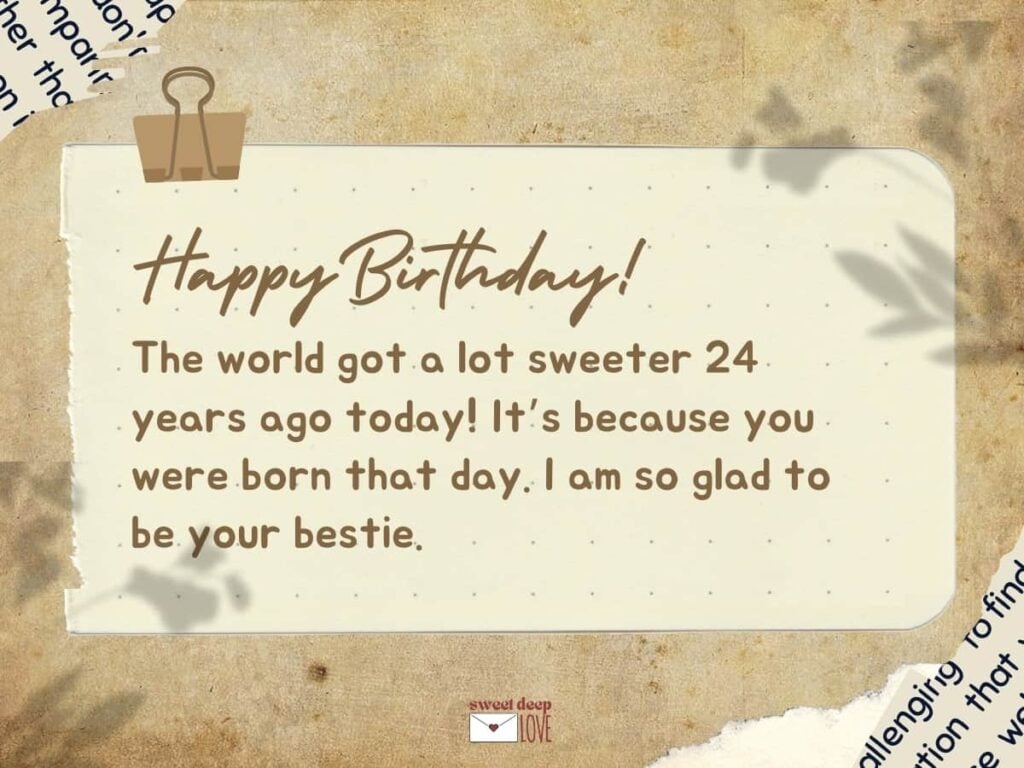 100 Touching Birthday Message To A Best Friend - Sweet Deep Love