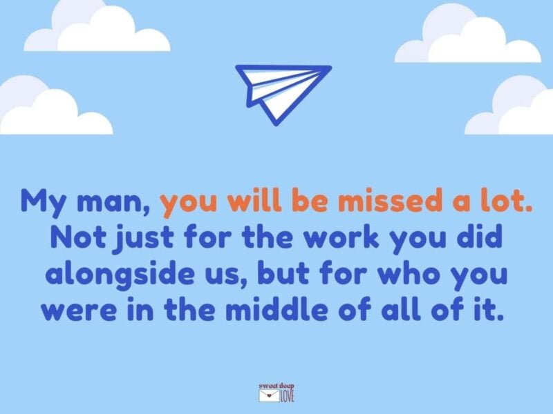 Farewell messages