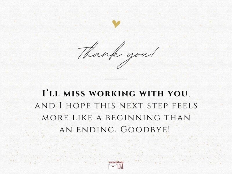 Send Off Words for Colleague
