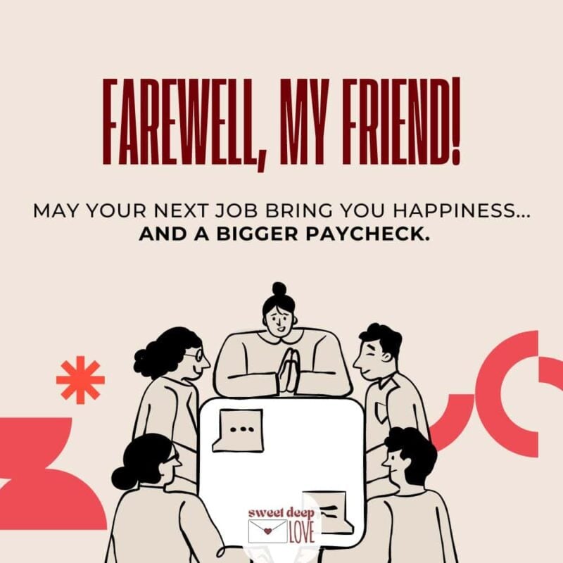 goodbye comments for colleague