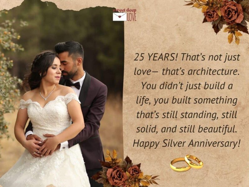 Happy 25th anniversary wishes
